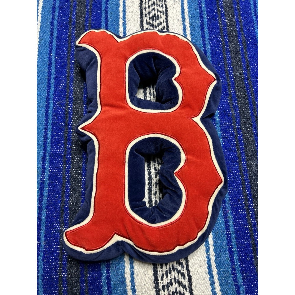 Y2K Boston Red Sox Team Beans Plush Pillow B Logo MLB Baseball Collectible 15x9